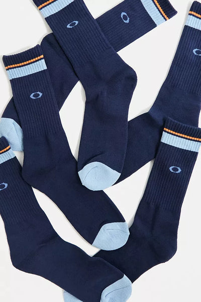 Oakley Essential 3-Piece Socks Set FOS900271 6LE Team Navy Large
