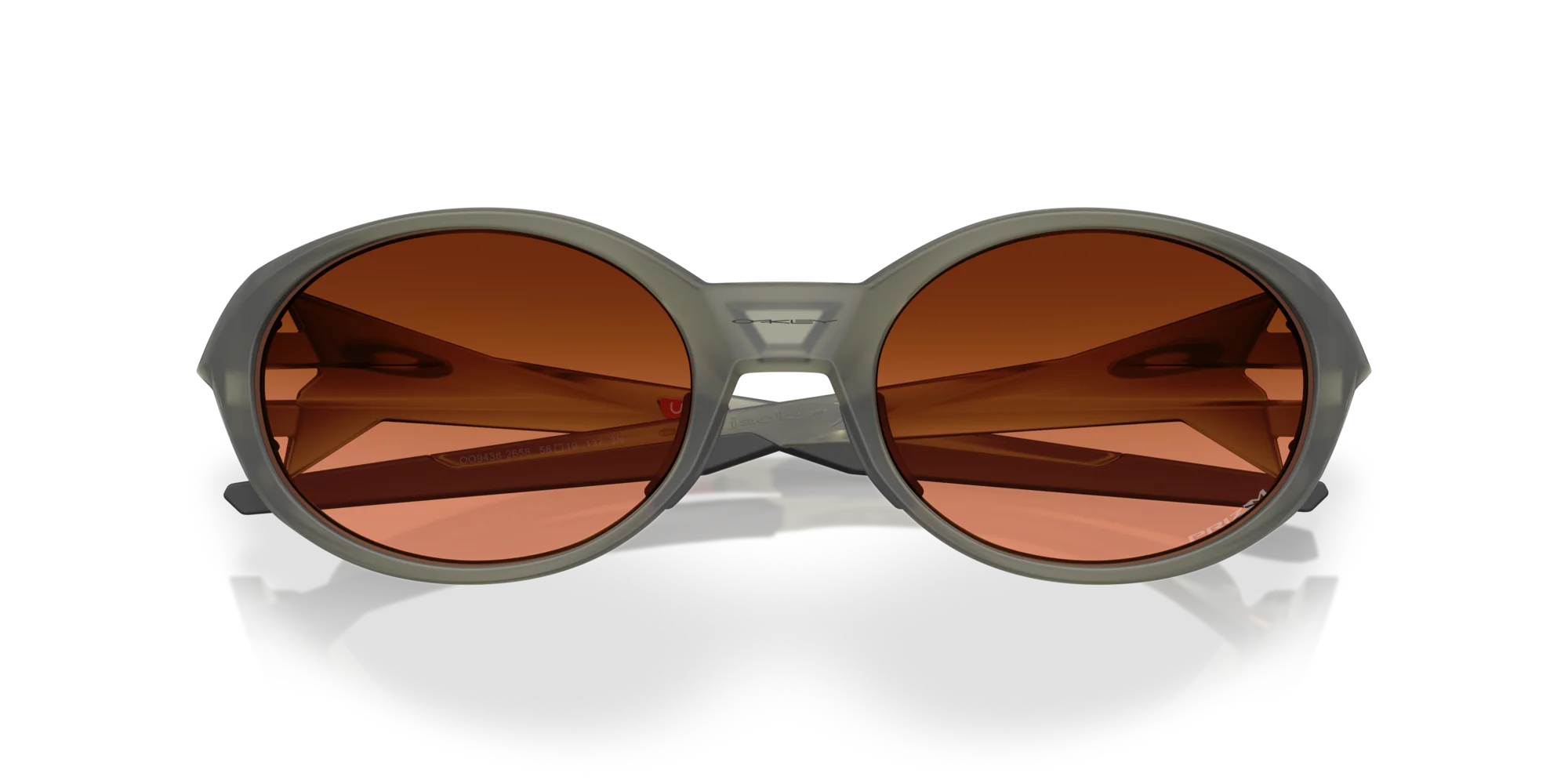 Солнцезащитные очки Oakley EyeJacket Redux 943826, матовый оливковый оттенок, градиент Prizm Bronze.