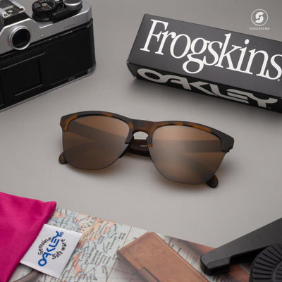 Солнцезащитные очки Oakley Frogskins Lite Матово-коричневые черепаховые Prizm Brown Gradient 50 Ekartman