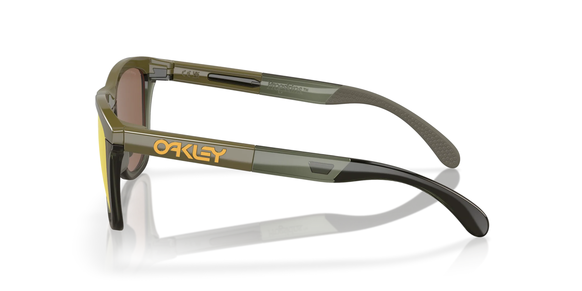 Oakley FrogSkins Range Polarize Güneş Gözlüğü 928408 Dark Brush/Olive Ink Prizm 24K Polarized