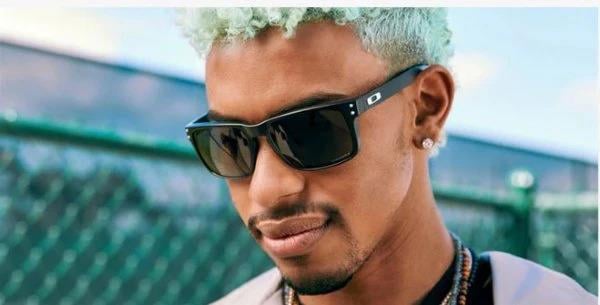 Oakley Holbrook Polarize Güneş Gözlüğü 9102F0 Matte Black Prizm Sapphire Irid Polar