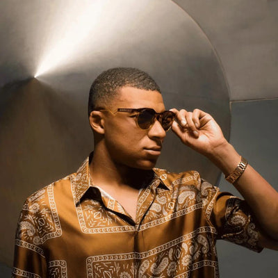 Oakley HSTN Kylian Mbappé İmzalı Güneş Gözlüğü Dark Amber/Light Curry Prizm Tungsten