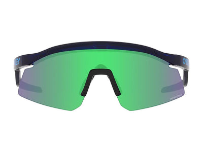 Велосипедные солнцезащитные очки Oakley Hydra полупрозрачные синие Prizm Jade 922907