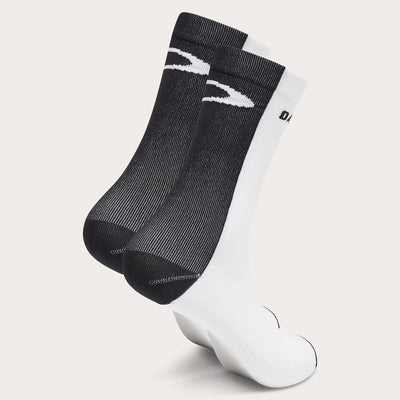 Oakley Icon Road Short Socks Kısa Bisiklet Çorabı FOS901235 104 White Black