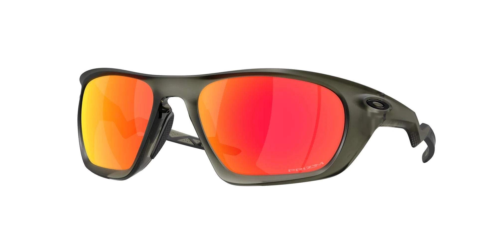 Солнцезащитные очки Oakley Lateralis 943104, матовый оливковый цвет, Prizm Ruby 
