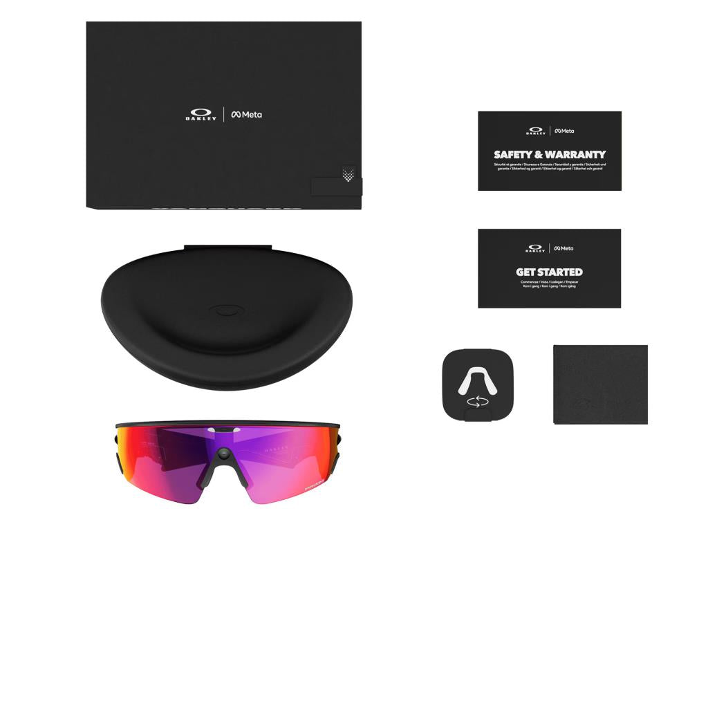 Солнцезащитные очки Oakley Meta Vanguard AI 80010152, матовый черный, Prizm Road, 3005DA9ED