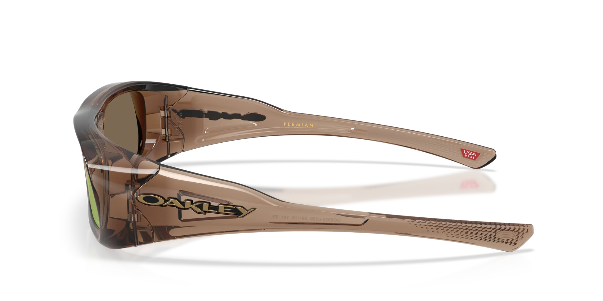 Солнцезащитные очки Oakley PERMIAN 952003, цвет «коричневый дымчатый», Prizm, цвет «розовое золото».
