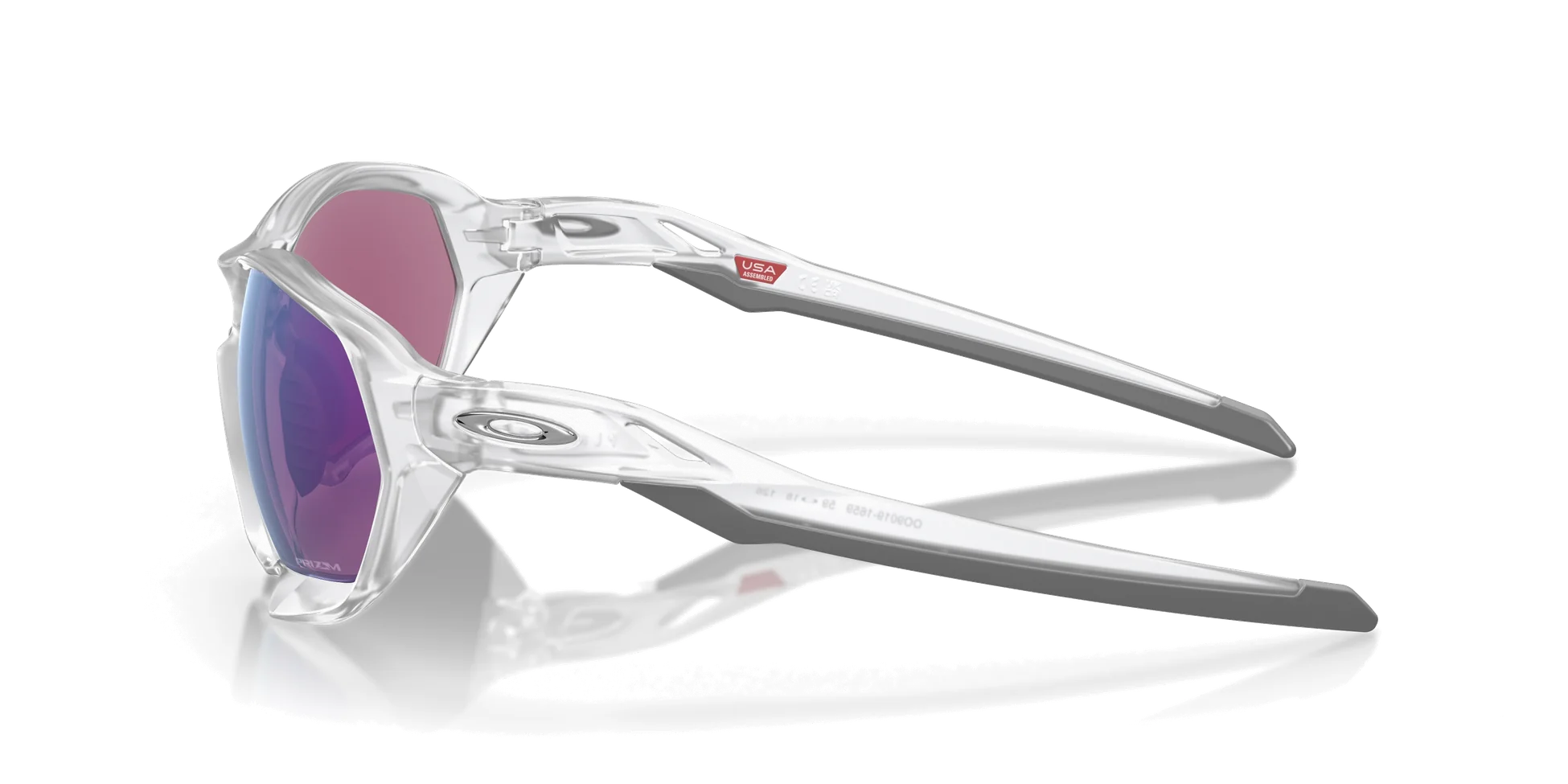 Солнцезащитные очки Oakley Plasma 901916, матовые, прозрачные, Prizm Road, нефритовые.