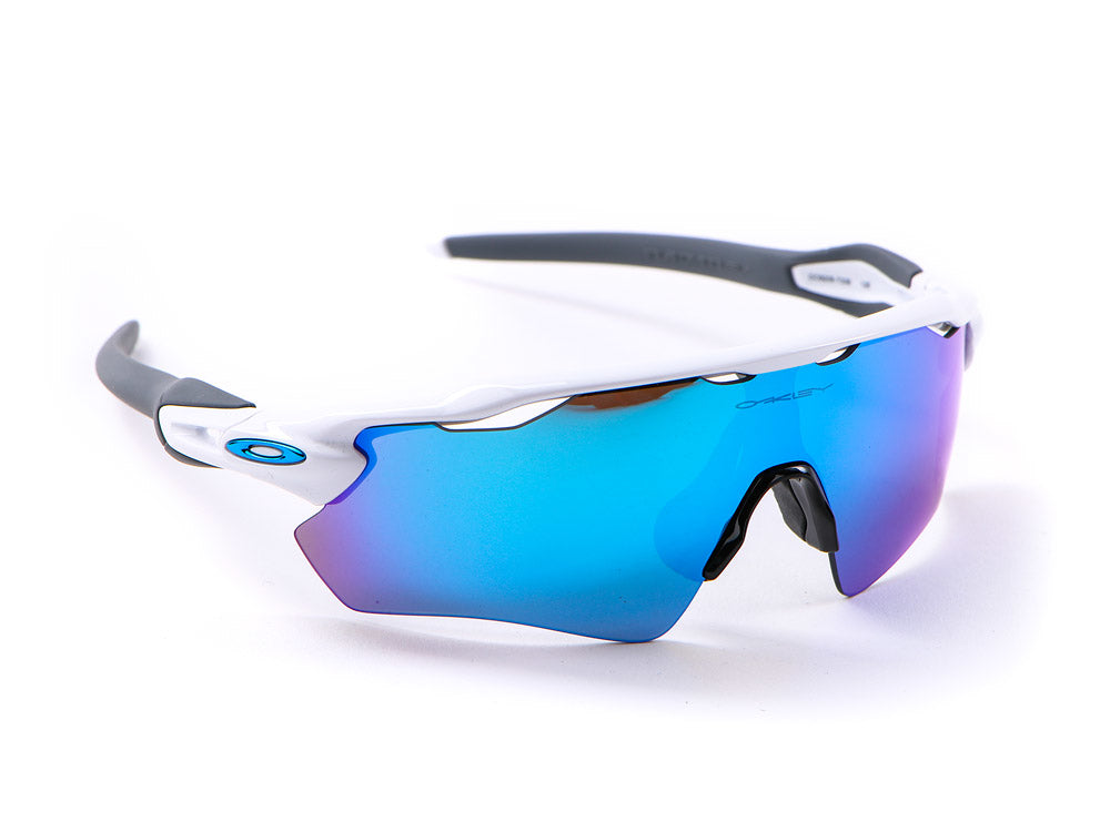 Oakley Radar EV PATH Cycling Sunglasses Polished White Prizm Sapphire