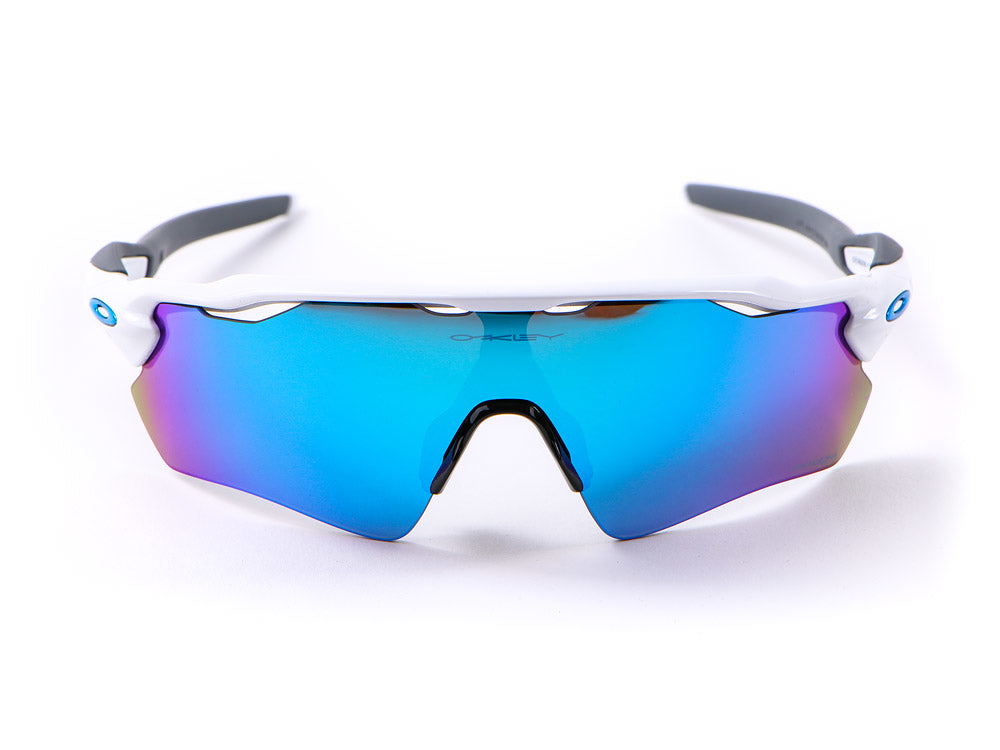 Oakley Radar EV PATH Cycling Sunglasses Polished White Prizm Sapphire
