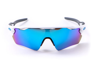 Велосипедные солнцезащитные очки Oakley Radar EV PATH с полированным белым сапфиром Prizm