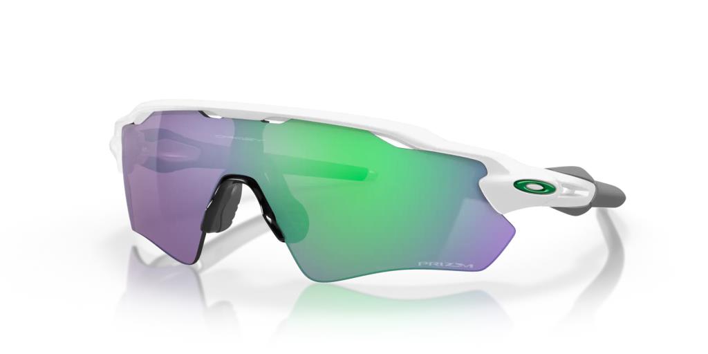 Oakley Radar Home Path Велосипедные солнцезащитные очки Полированный белый Prizm Jade 