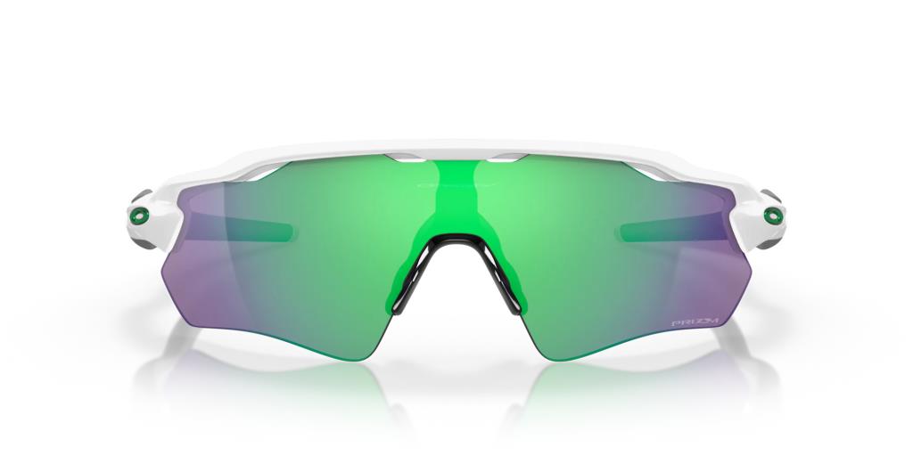 Oakley Radar Home Path Велосипедные солнцезащитные очки Полированный белый Prizm Jade 