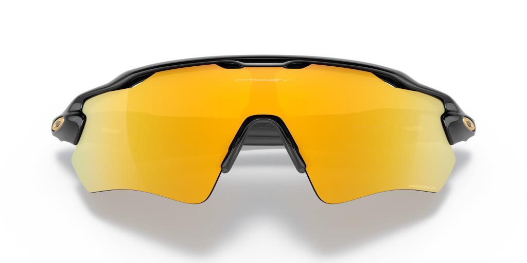 Солнцезащитные очки Oakley Radar Ev Path Polarized 9208C9, полированные, черные, призматические, 24K, поляризованные