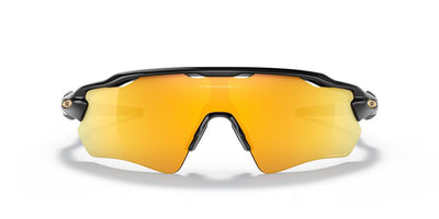 Солнцезащитные очки Oakley Radar Ev Path Polarized 9208C9, полированные, черные, призматические, 24K, поляризованные