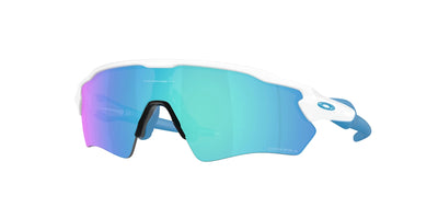 Солнцезащитные очки Oakley Radar EV S Path 951001, цвет полированный белый, оттенок Prizm Sapphire