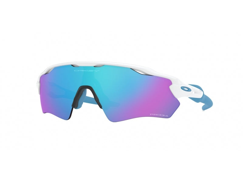 Детские солнцезащитные очки Oakley Radar EV XS Path J900115 Белый полированный с сапфировым стеклом Prizm