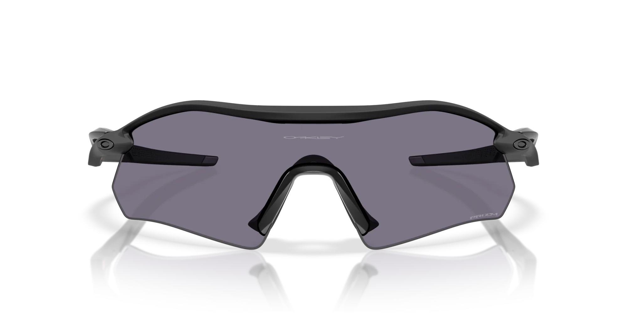 Солнцезащитные очки Oakley Radar Plate 9495D 949506, матово-чёрные, призматические, серые