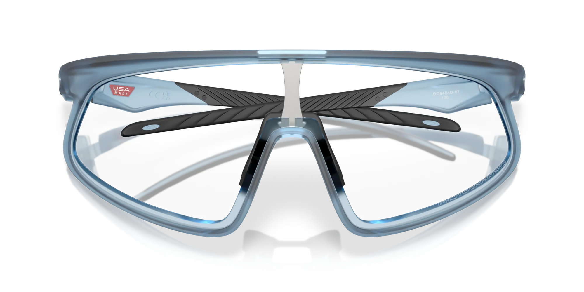 Солнцезащитные очки Oakley RSLV с фотохромной линзой 9484D, матовые, прозрачные, с эффектом каменной стирки, фотохромные, 948407