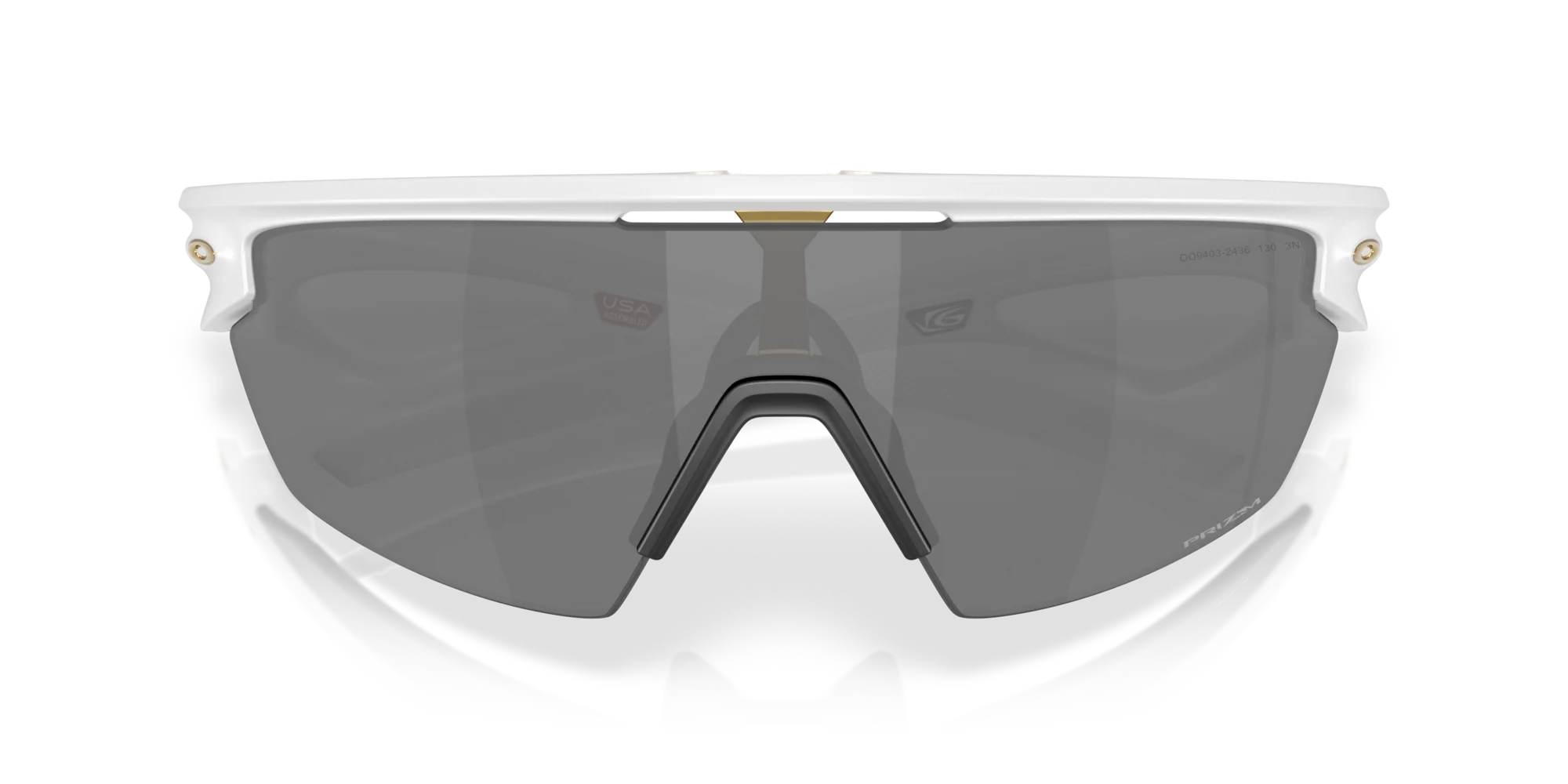 Солнцезащитные очки Oakley Sphaera 940324 матово-белые призматические черные