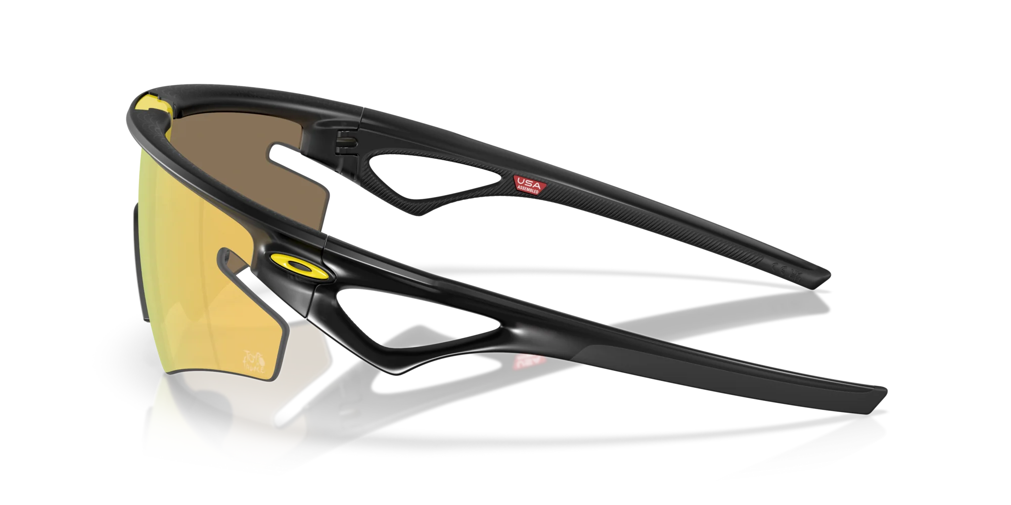 Oakley Sphaera Slash Tour De France Özel Seri Polarize Güneş Gözlüğü 949908 TDF Matte Black Ink Prizm 24K Polarized