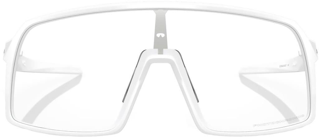 Oakley Sutro Cycling Sunglasses Matte White Clear Photochromic