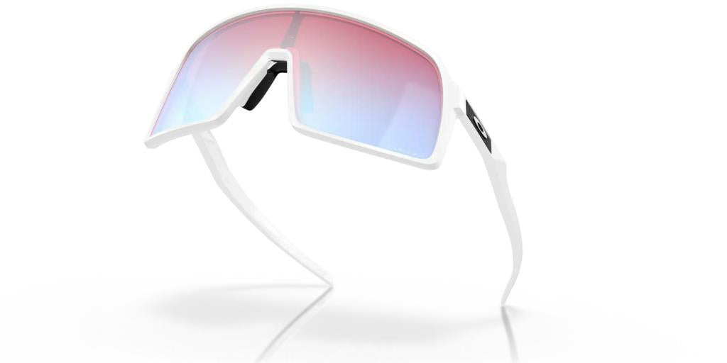 Oakley Sutro Cycling Sunglasses Polished White Prizm Snow Sapphire Irid