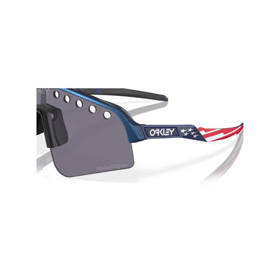 Oakley Sutro Lite Sweep Sunglasses 946528 American Flag TLD Blue ColorShift Prizm Gray