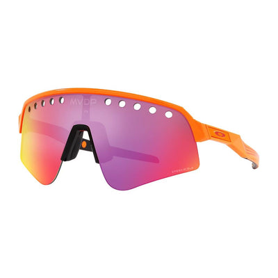 Oakley Sutro Lite Sweep Mathieu van der Poel Special Edition Cycling Sunglasses MVDP Orange Sparkle Prizm Road