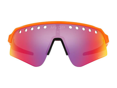 Oakley Sutro Lite Sweep Mathieu van der Poel Special Edition Cycling Sunglasses MVDP Orange Sparkle Prizm Road