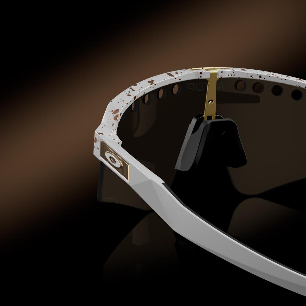 Oakley Sutro Lite Sweep Mathieu van der Poel Özel Seri Güneş Gözlüğü 946533 MVDP Red Gold Splatter Prizm 24K