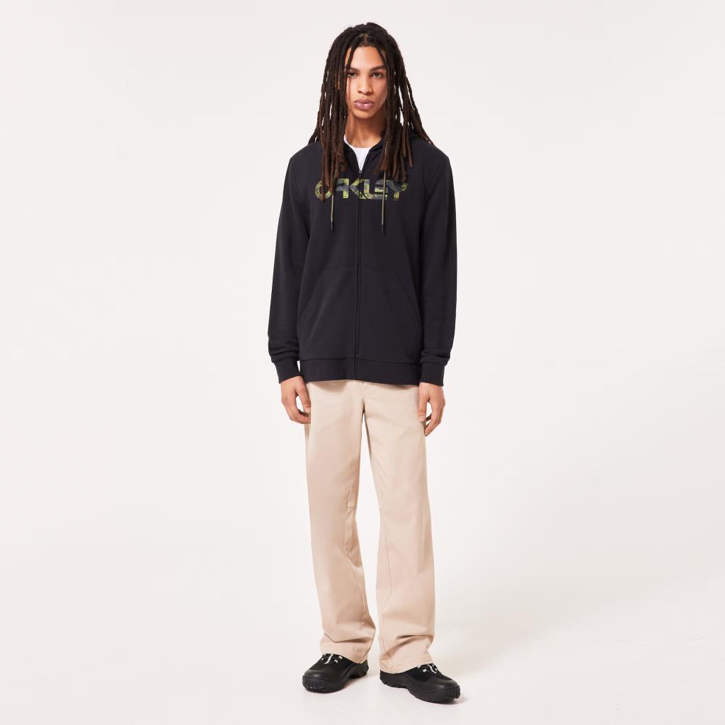 Oakley Teddy Full Zip Hoodie Kapşonlu Sweatshirt FOA403057 03K Black Tiger Mint Camo