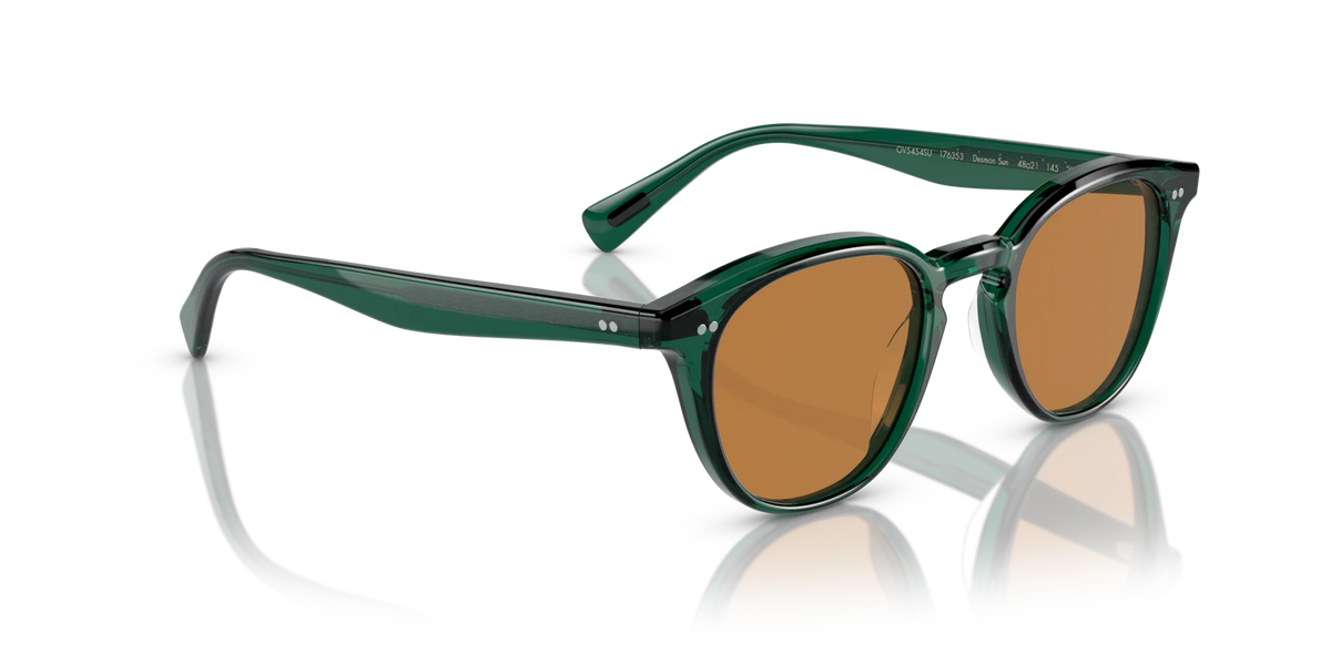 Oliver Peoples Desmon Sun Güneş Gözlüğü OV5454SU 176353 Transculent Dark Teal Cognac 48 Ekartman