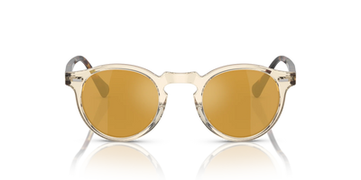 Oliver Peoples Gregory Peck Sun Özel Seri Güneş Gözlüğü OV5217S1485W4 Buff/Dark Tortoise Brown Gold Mirror MG 50 Ekartman