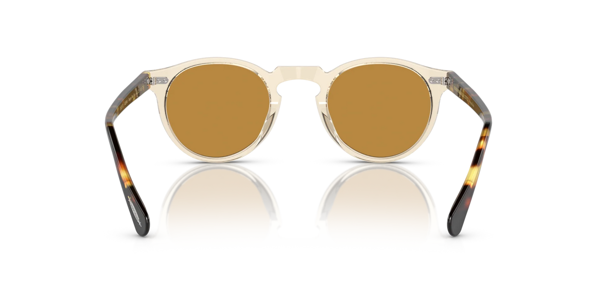 Oliver Peoples Gregory Peck Sun Özel Seri Güneş Gözlüğü OV5217S1485W4 Buff/Dark Tortoise Brown Gold Mirror MG 50 Ekartman