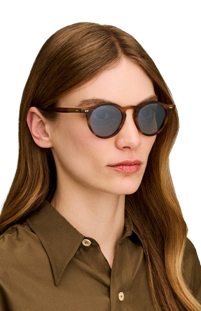 Oliver Peoples OP-13 Sun Güneş Gözlüğü OV5504SU 1759G8 Semi Matte Atago Tortoise Cognac Mirror