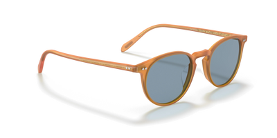 Oliver Peoples Riley Sun Güneş Gözlüğü OV5004SU 169956 Semi Matte Amber Tortoise Cobalto 49 Ekartman
