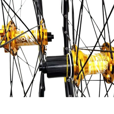 Комплект подшипников Pasak HB08HG-QR, 6 винтов, 32 отверстия, передняя и задняя ступица, золотистый