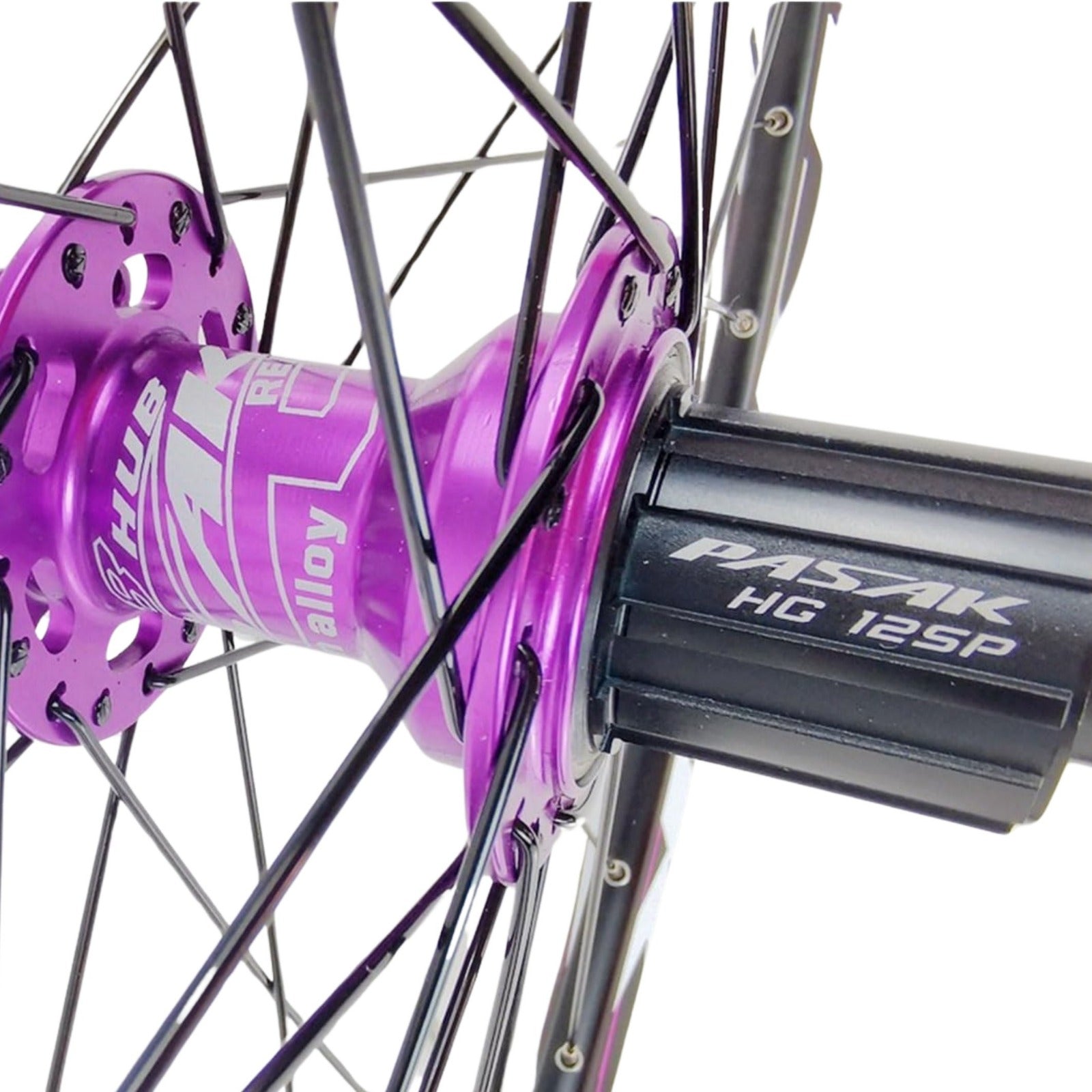 Pasak HB08HG-QR Rulmanlı 6 Vida 32 Delik Ön Arka Göbek Seti Mor