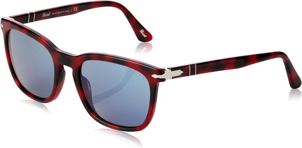 Persol 0PO3193S Güneş Gözlüğü Red Grid Light Blue 11005655