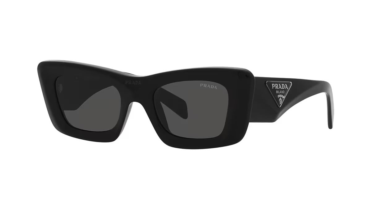 Prada 0PR13ZS Sunglasses 1AB550 Black Dark Gray 50 Ekartman
