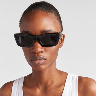 Prada 0PR13ZS Sunglasses 1AB550 Black Dark Gray 50 Ekartman