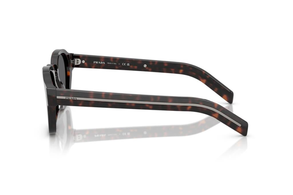 Prada Sunglasses 0PR A16S 49 Ekartman 17N731 Tartaruga Radica Dark Grey