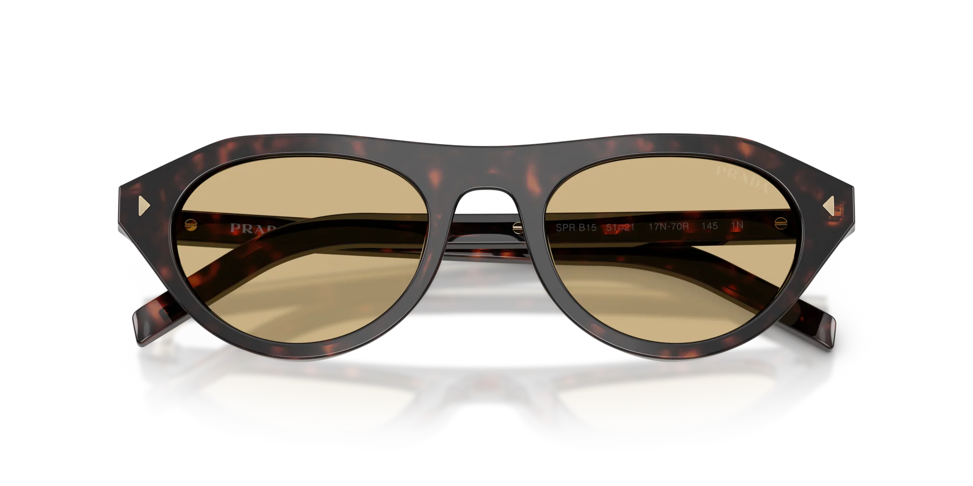 Prada PR B15S Kadın Güneş Gözlüğü 17N70R Root Tortoise Light Brown 51 Ekartman