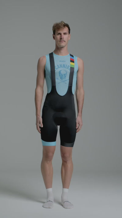 Santini UCI Montreal 1974 Özel Seri Erkek Askılı Bisiklet Taytı RE1075GITSKULL