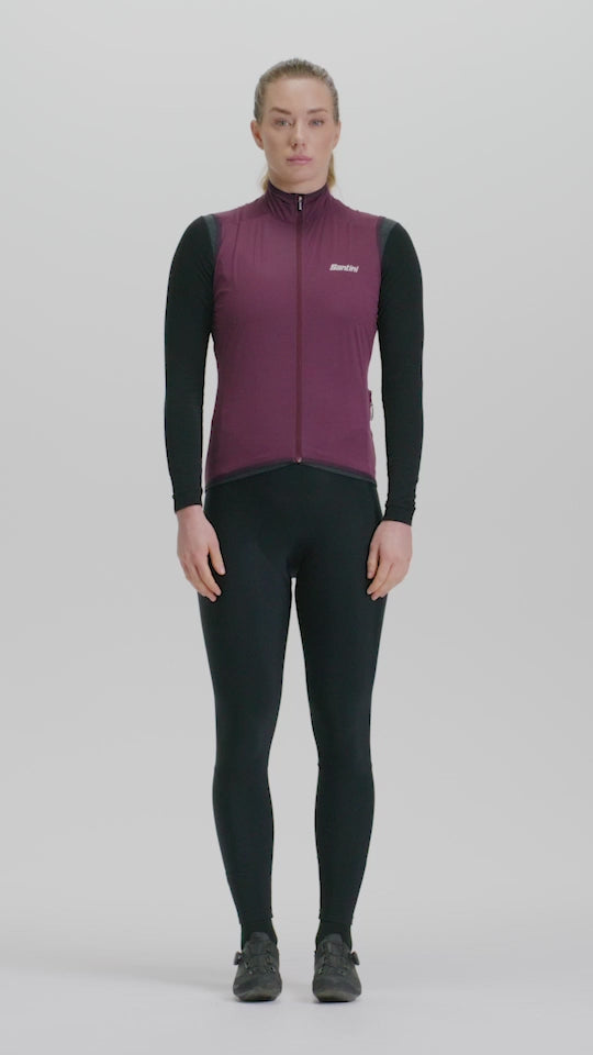 Santini Guard Nimbus Women's Raincoat Windbreaker Vest SP55275GUARDNIMB