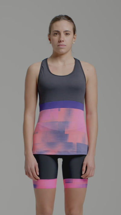 Santini FORZA Indoor Training Kadın Büyük Beden Spor Üst 2W63GLLFORZA