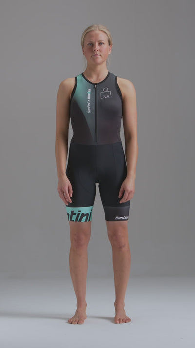Santini X Ironman IKAIKA Kadın Aero Trisuit Büyük Beden 2I771IMGIKA