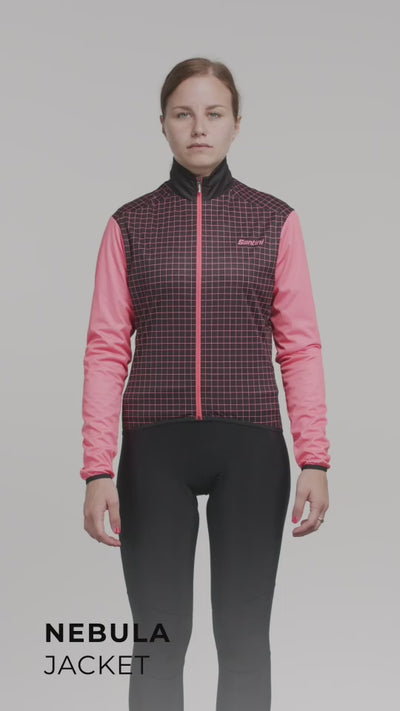 Santini NEBULA Kadın Rüzgarlık Bisiklet Ceketi 1W332L75NEBUL