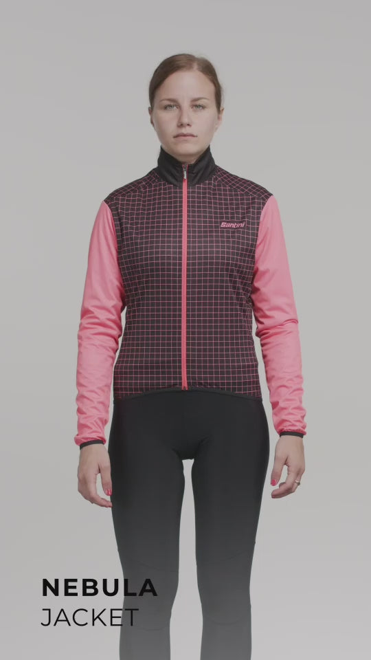 Santini NEBULA Kadın Rüzgarlık Bisiklet Ceketi 1W332L75NEBUL